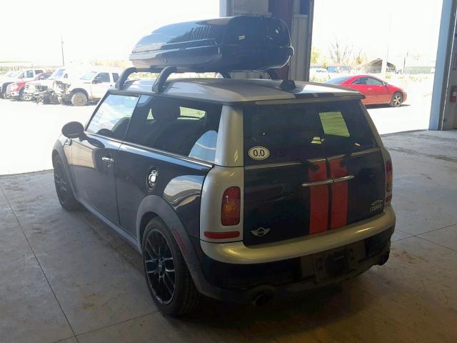 WMWMM33538TP70909 - 2008 MINI COOPER S C BLACK photo 3