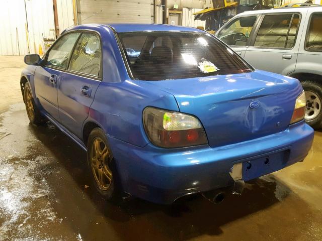 JF1GD296X3H509501 - 2003 SUBARU IMPREZA WR BLUE photo 3