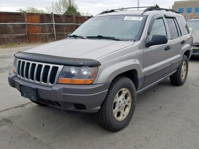 1J4GW48SX1C538533 - 2001 JEEP GRAND CHER GRAY photo 2