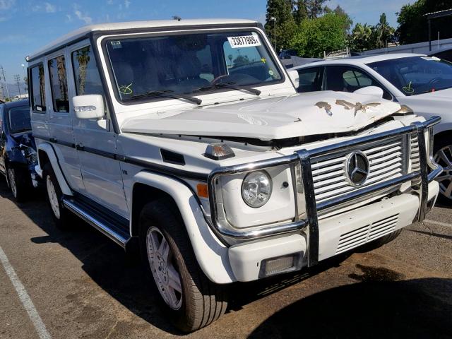 WDCYR49EX5X161169 - 2005 MERCEDES-BENZ G 500 WHITE photo 1