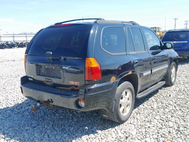 1GKDT13SX42204251 - 2004 GMC ENVOY BLACK photo 4