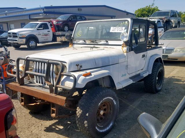 1J4FY29S1SP248295 - 1995 JEEP WRANGLER / WHITE photo 2