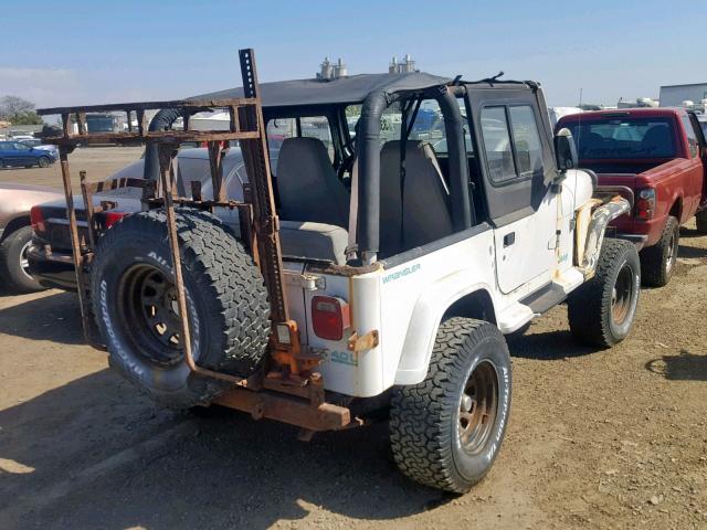 1J4FY29S1SP248295 - 1995 JEEP WRANGLER / WHITE photo 4