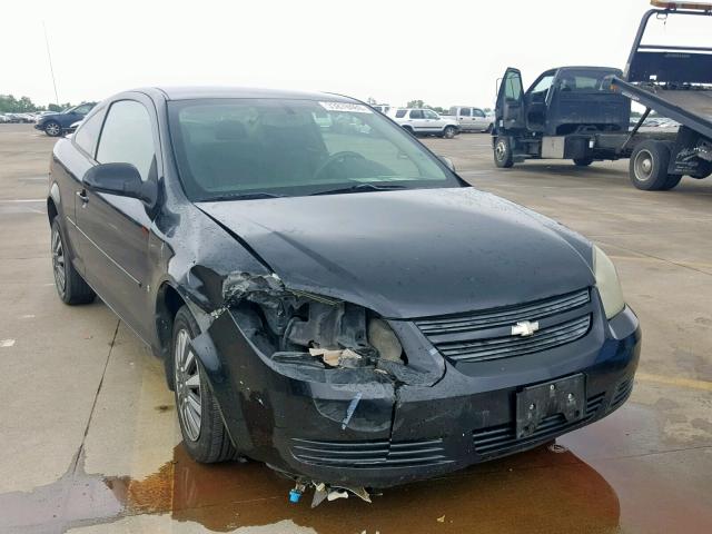 1G1AT18H097173607 - 2009 CHEVROLET COBALT LT BLACK photo 1