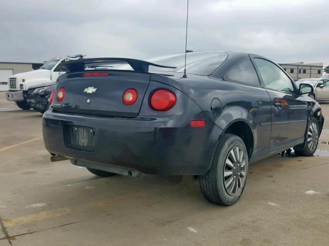 1G1AT18H097173607 - 2009 CHEVROLET COBALT LT BLACK photo 4