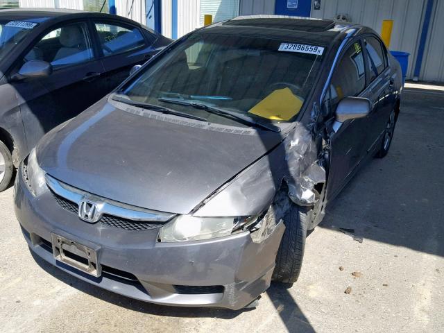 19XFA1F92BE004709 - 2011 HONDA CIVIC EXL GRAY photo 2