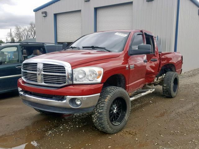 3D7KS28A18G233748 - 2008 DODGE RAM 2500 S RED photo 2