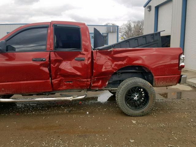 3D7KS28A18G233748 - 2008 DODGE RAM 2500 S RED photo 9