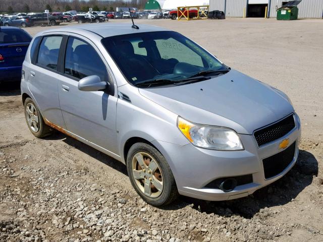 KL1TD66E29B658659 - 2009 CHEVROLET AVEO LS SILVER photo 1