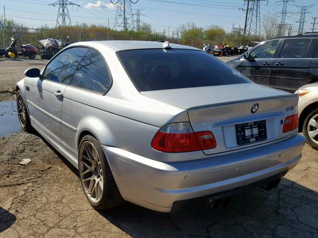 WBSBL93484PN57957 - 2004 BMW M3 SILVER photo 3