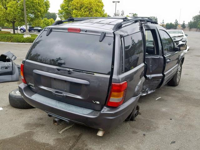 1J4GW58N92C325378 - 2002 JEEP GRAND CHER GRAY photo 4