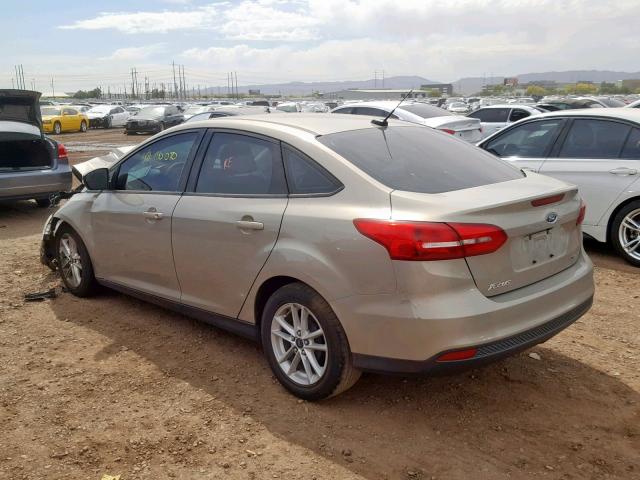 1FADP3F29FL342308 - 2015 FORD FOCUS SE CREAM photo 3