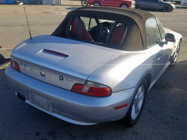 WBACN33421LM02274 - 2001 BMW Z3 2.5 SILVER photo 4
