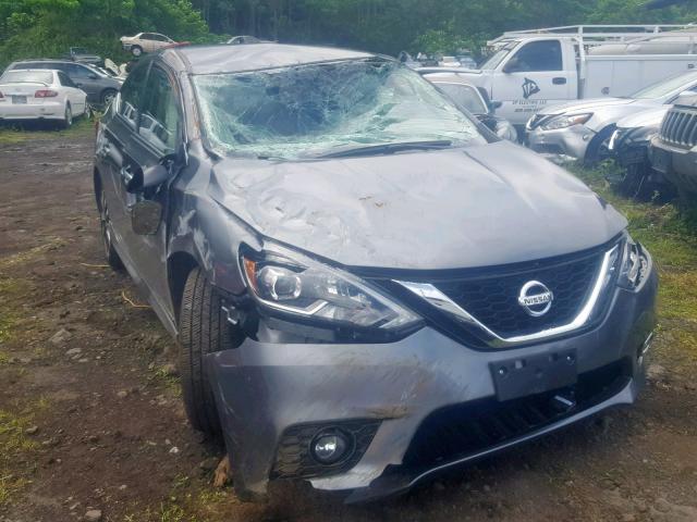 3N1AB7AP6KY213338 - 2019 NISSAN SENTRA S GRAY photo 1