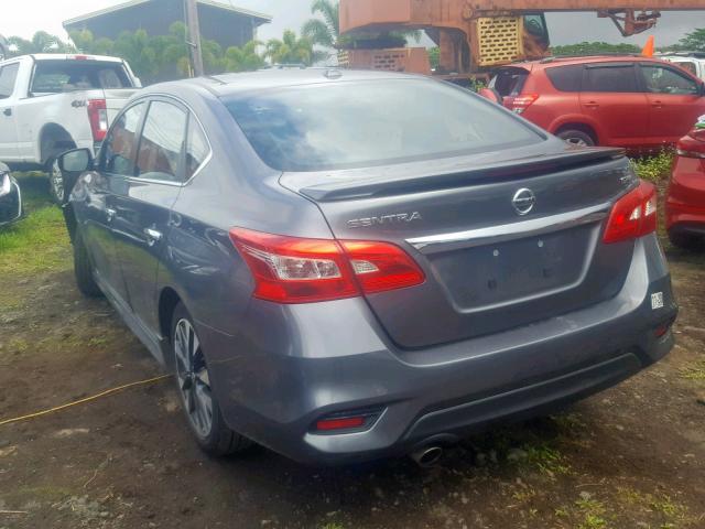 3N1AB7AP6KY213338 - 2019 NISSAN SENTRA S GRAY photo 3