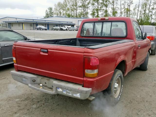 1FTCR10A1RUA07322 - 1994 FORD RANGER RED photo 4