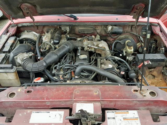 1FTCR10A1RUA07322 - 1994 FORD RANGER RED photo 7