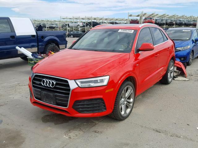 WA1GCCFS6HR011411 - 2017 AUDI Q3 PRESTIG RED photo 2