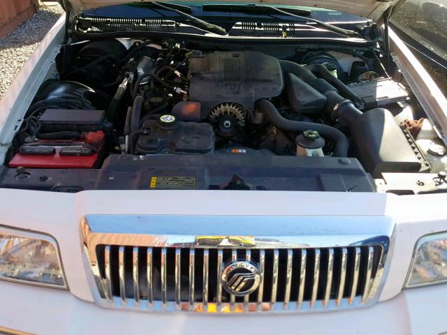 2MEFM74V07X621505 - 2007 MERCURY GRAND MARQ WHITE photo 7