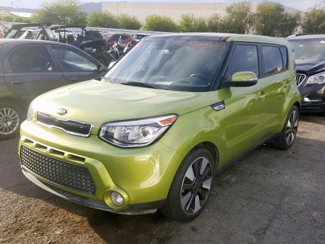 KNDJX3A54F7771055 - 2015 KIA SOUL ! GREEN photo 2