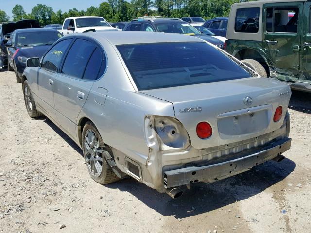 JT8BD69S340202906 - 2004 LEXUS GS 300 SILVER photo 3