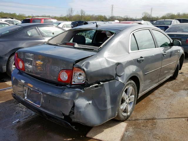 1G1ZH57B58F229344 - 2008 CHEVROLET MALIBU 1LT 灰色 照片 4
