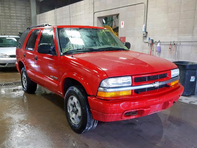 1GNDT13X74K140099 - 2004 CHEVROLET BLAZER RED photo 1