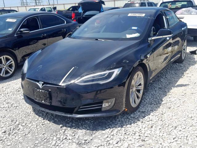 5YJSA1E21JF297711 - 2018 TESLA MODEL S BLACK photo 2