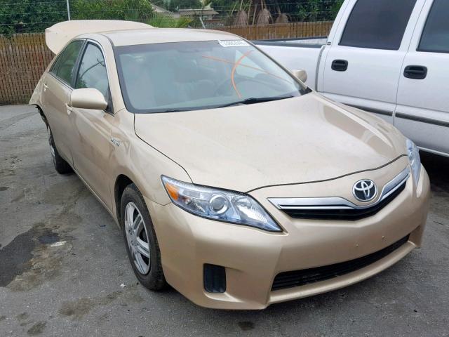 4T1BB3EK3BU140551 - 2011 TOYOTA CAMRY HYBR GOLD photo 1