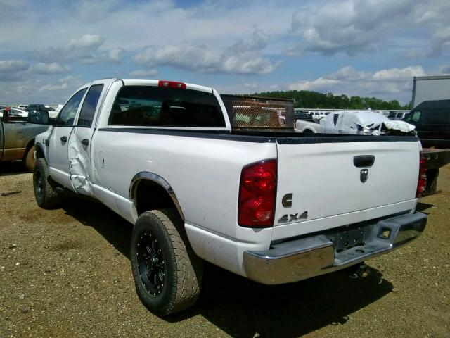 3D7KS28L39G511259 - 2009 DODGE RAM 2500 WHITE photo 3