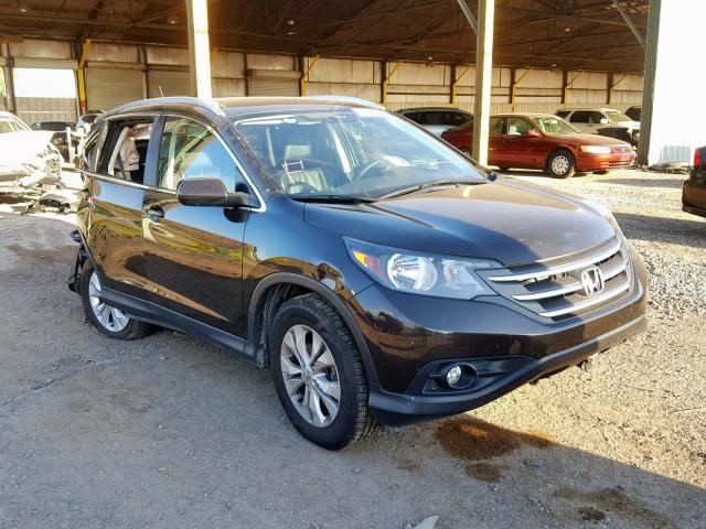 2HKRM4H74EH708864 - 2014 HONDA CR-V EXL BROWN photo 1