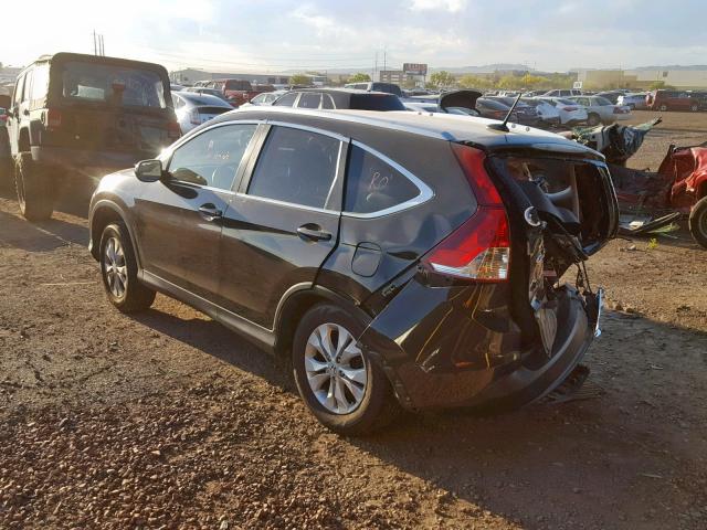 2HKRM4H74EH708864 - 2014 HONDA CR-V EXL BROWN photo 3