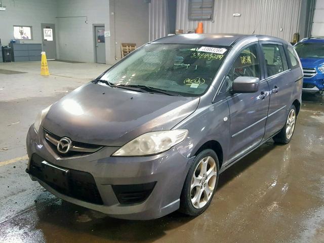 JM1CR29L890359136 - 2009 MAZDA 5 GRAY photo 2