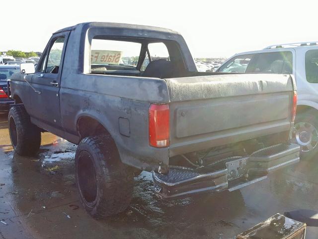 1FMEU15H5LLA45495 - 1990 FORD BRONCO U10 BLACK photo 3