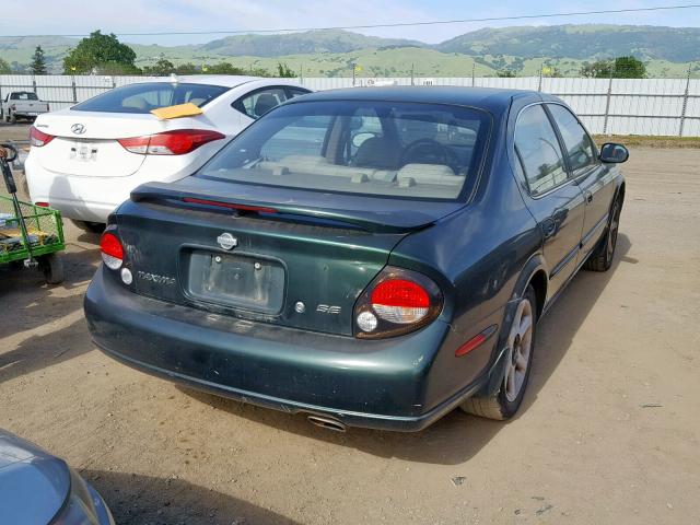 JN1CA31D01T831126 - 2001 NISSAN MAXIMA GXE GREEN photo 4