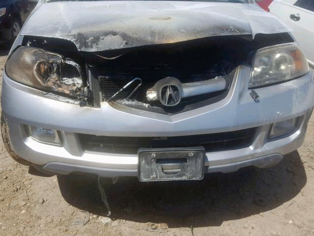 2HNYD18916H524644 - 2006 ACURA MDX TOURIN SILVER photo 9