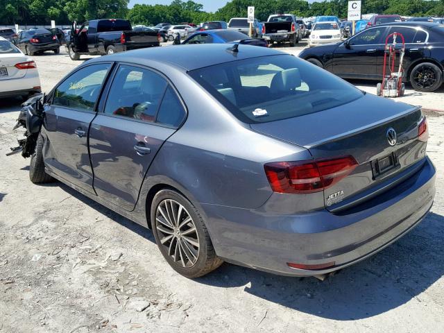 3VWD17AJXGM242121 - 2016 VOLKSWAGEN JETTA SPOR CHARCOAL photo 3