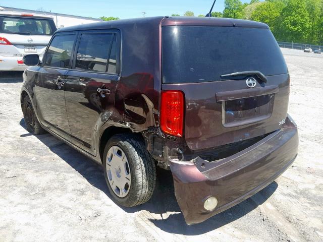 JTLKE50E391076603 - 2009 TOYOTA SCION XB ბურგუნდია ფოტო 3