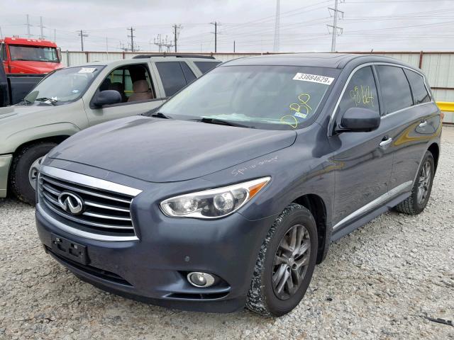 5N1AL0MN2DC349081 - 2013 INFINITI JX35 GRAY photo 2