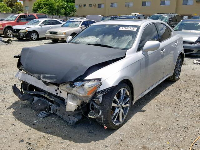 JTHBK262865016965 - 2006 LEXUS IS 250 GRAY photo 2