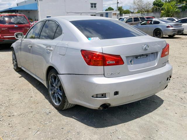 JTHBK262865016965 - 2006 LEXUS IS 250 GRAY photo 3