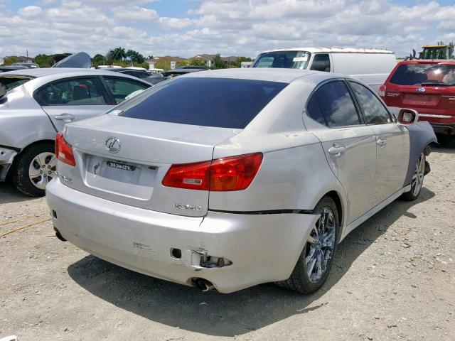 JTHBK262865016965 - 2006 LEXUS IS 250 GRAY photo 4