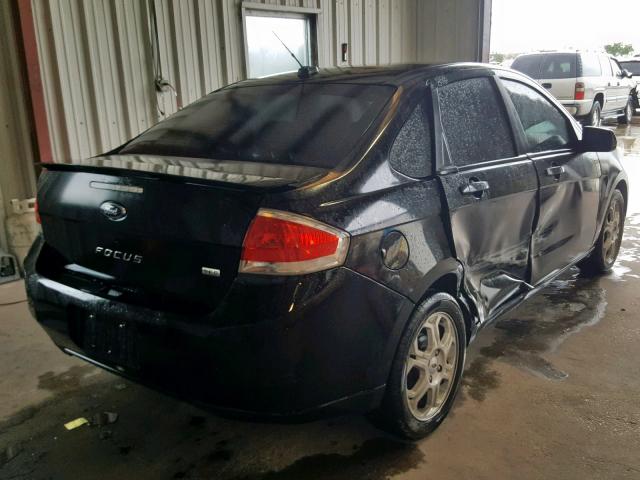 1FAHP36N89W196739 - 2009 FORD FOCUS SES BLACK photo 4