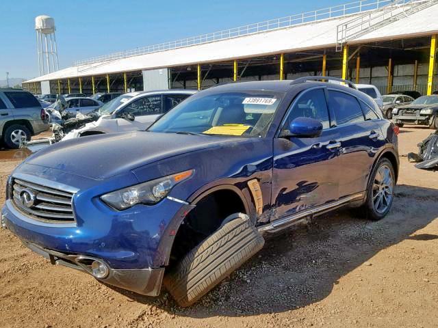 JN8AS1MW1CM150350 - 2012 INFINITI FX35 BLUE photo 2