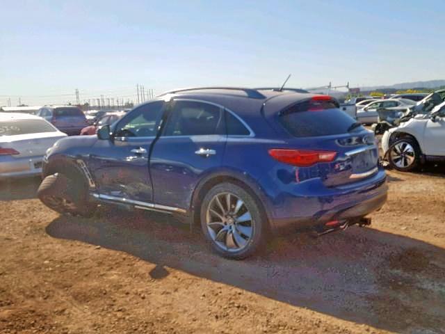 JN8AS1MW1CM150350 - 2012 INFINITI FX35 BLUE photo 3