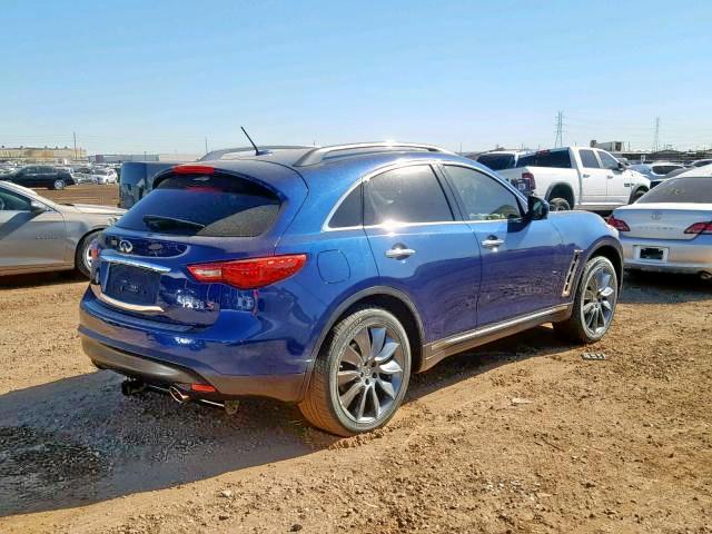 JN8AS1MW1CM150350 - 2012 INFINITI FX35 BLUE photo 4