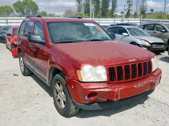 1J4GS48K86C205377 - 2006 JEEP GRAND CHER RED photo 1