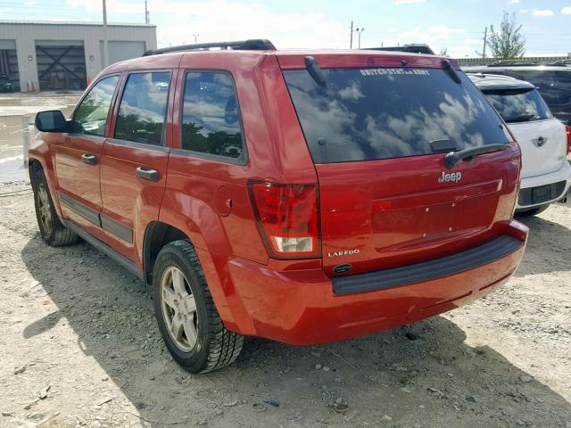 1J4GS48K86C205377 - 2006 JEEP GRAND CHER RED photo 3