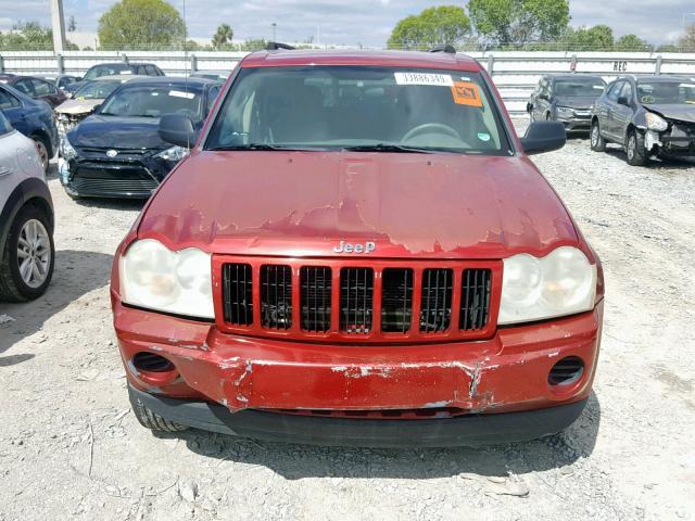 1J4GS48K86C205377 - 2006 JEEP GRAND CHER RED photo 9