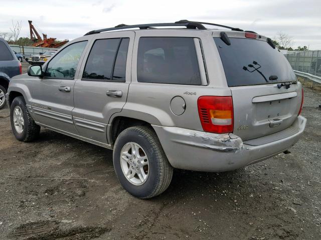 1J4GW58S6YC366226 - 2000 JEEP GRAND CHER GRAY photo 3